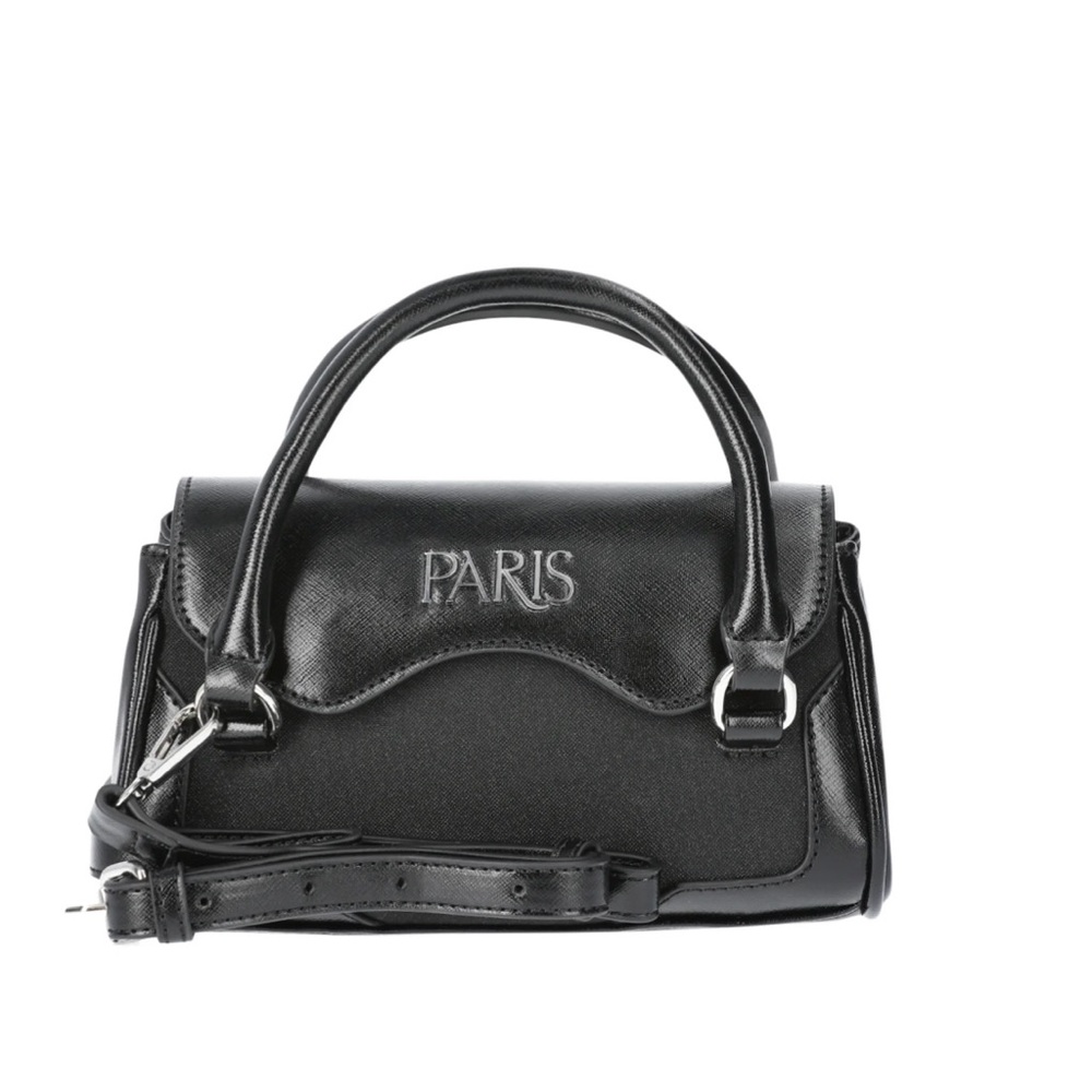 Paris Hilton Mason Mini Tote with Crossbody Strap, Black